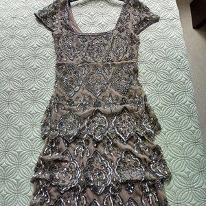 Pisarro Nights Beaded Cocktail Dress Size 8